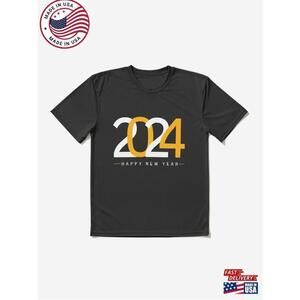 Happy New Year Active Unisex Celebration Graphic T-Shirt